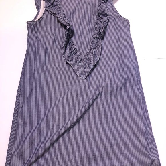 4/$20 Express Striped Ruffle Front A-line dress - Picture 2 of 5